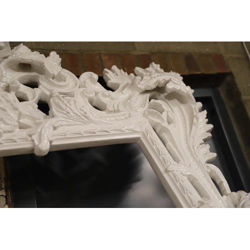 434 - Extra large decorative white rococo style frame