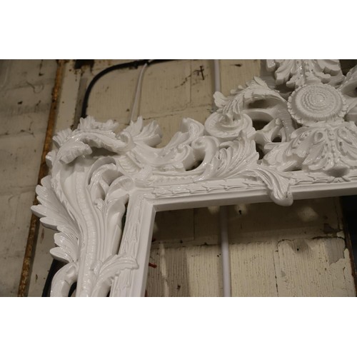 434 - Extra large decorative white rococo style frame