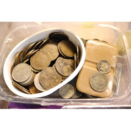 454 - tray of various coins