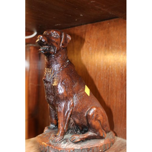 478 - Various dog sculptures/figures, incl Heredities bronzed resin by Pauline Parsons