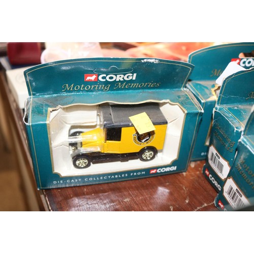 487 - 6 boxed Corgi motoring memories die cast model vehicles