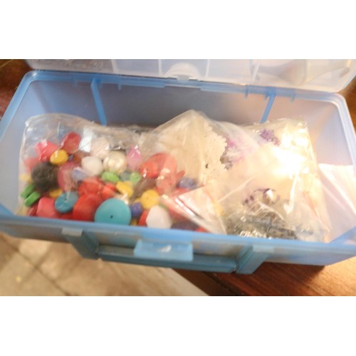 501 - 6 boxes of beads/jewellery finding and more