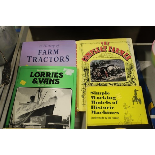 531 - Farming books with lorry & traction engine books