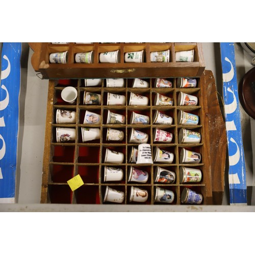 533 - Selection of thimbles - cased