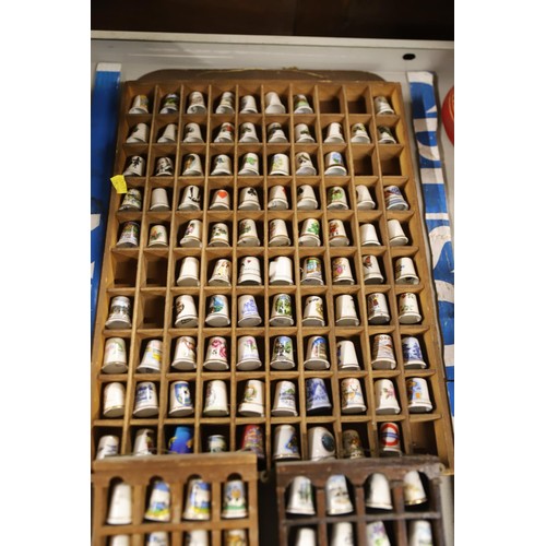 533 - Selection of thimbles - cased