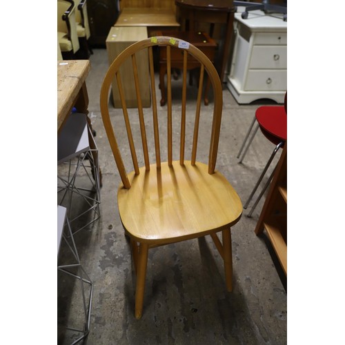 609 - Pair of pine chairs