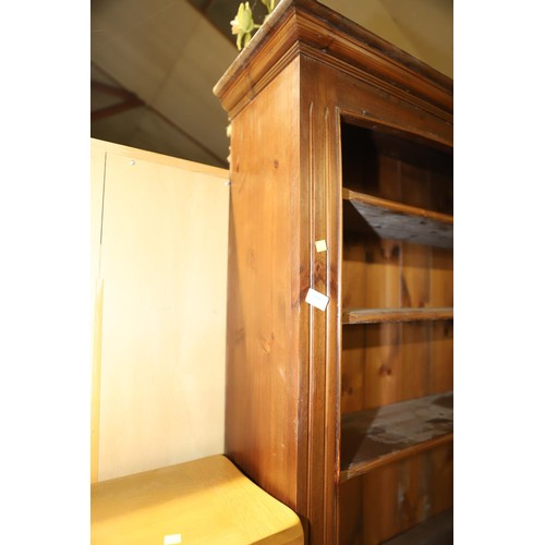 616 - Tall pine bookcase