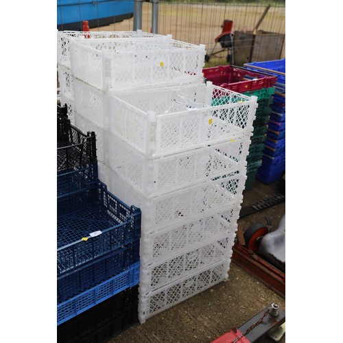 22 - 20 small white crates