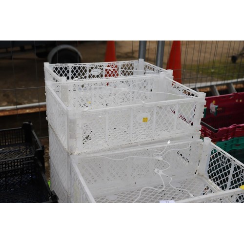 22 - 20 small white crates