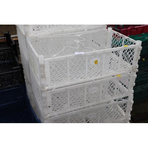 22 - 20 small white crates