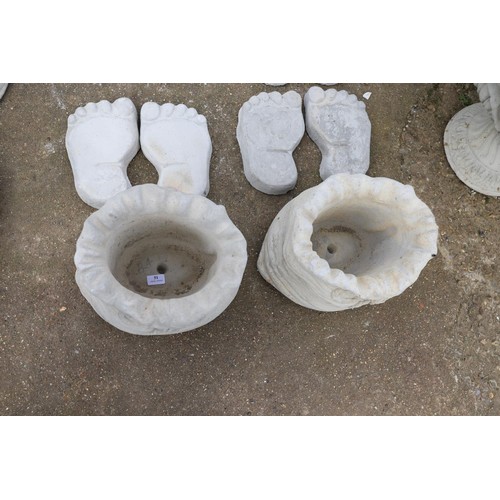 51 - 2 x small sack planters