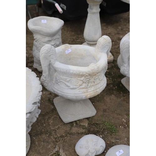 55 - Large decorative 2 handled urn  x 2