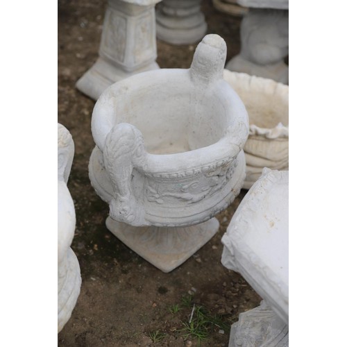 55 - Large decorative 2 handled urn  x 2