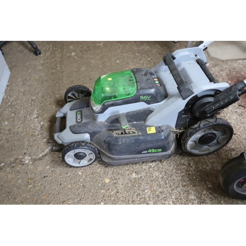 97 - Ego power mower LM2000E cordless with battery & charger - warranted until 12 noon Tuesday following ... 