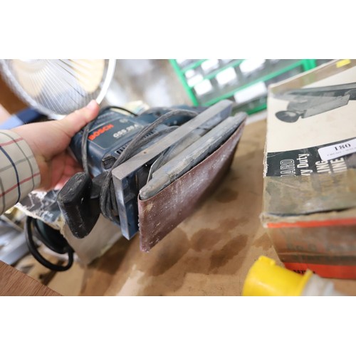 179 - Bosch GSS 28A, orbital sander, 110v - warranted until 12 noon Tuesday following the above sale