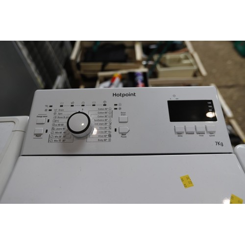 249 - Hotpoint top loader washing machine - warranted until 12 noon Tuesday following the above sale