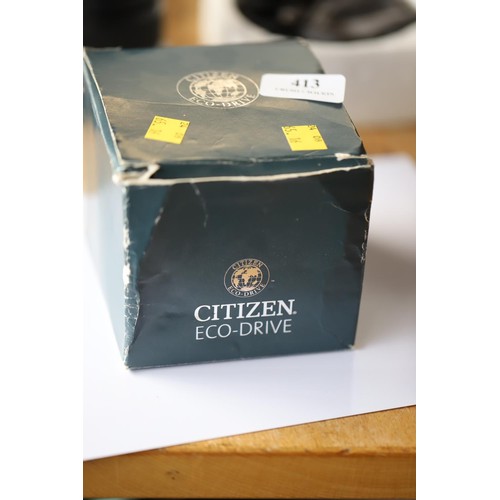 413 - Boxed Citizen eco drive watch