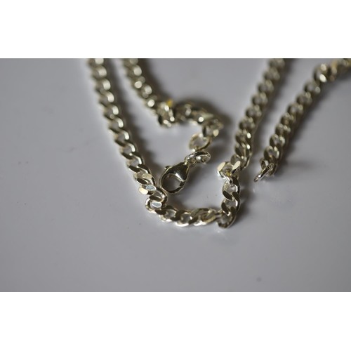 418 - Silver chain - 18.5gms