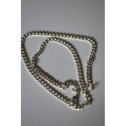 418 - Silver chain - 18.5gms