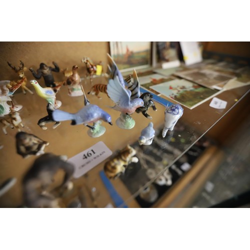 461 - Small porcelain quality animals, etc