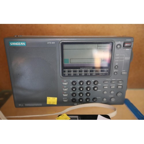 484 - Sangean FM radio & Benns AM/FM 2 band stereo radio - warranted until 12 noon Tuesday following the a... 