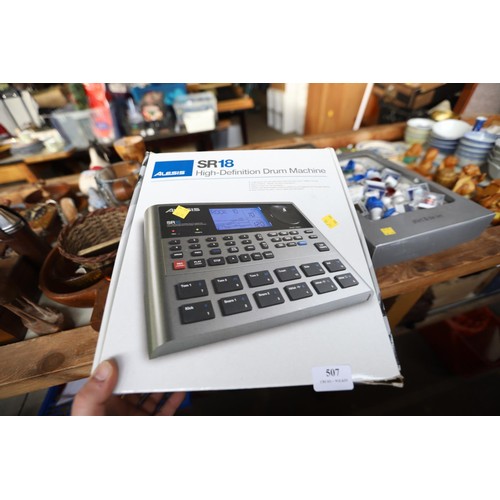 507 - Alesis SR18 HD drum machine - warranted until 12 noon Tuesday following the above sale