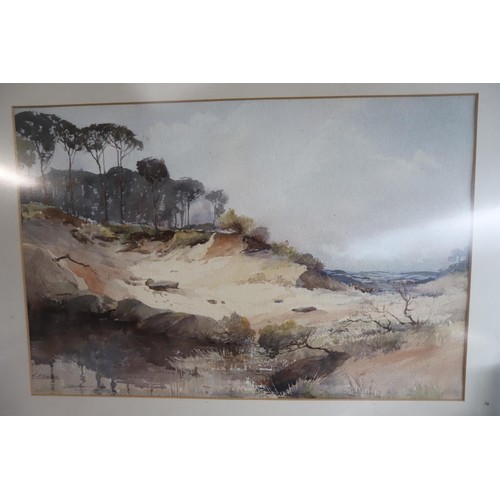 515 - Framed watercolour, signed