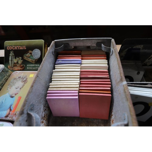 558 - Vintage bread bins, large selection numbers & galvanised tray