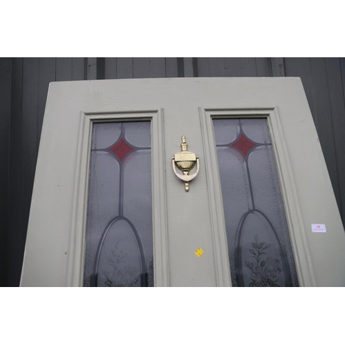 10 - Stained glass front door 1060h x 830w