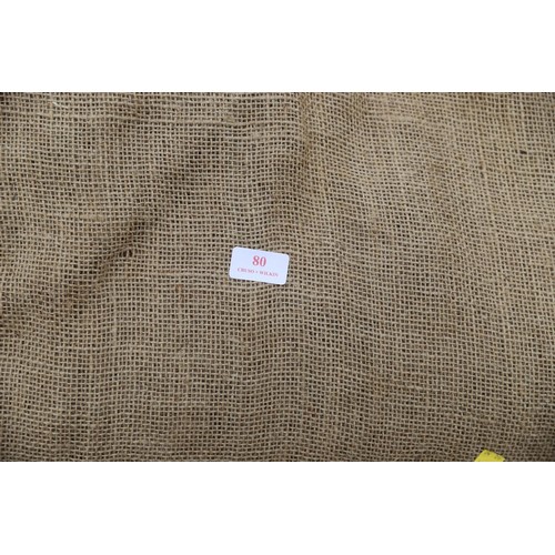 80 - Qty of hessian fabrics