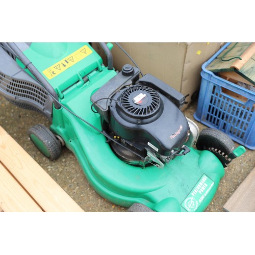 82 - petrol self propelled lawn mower with new carborettor and pully