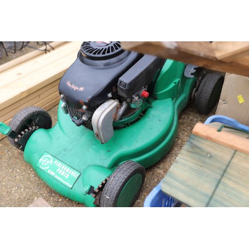 82 - petrol self propelled lawn mower with new carborettor and pully