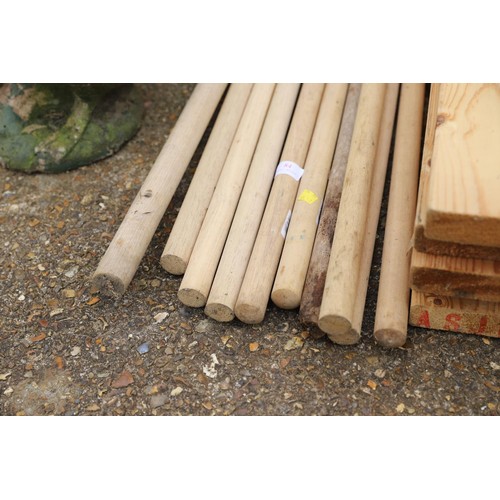 84 - Bundle of wooden handles