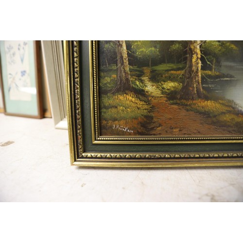 196 - Set of 3 framed paintings