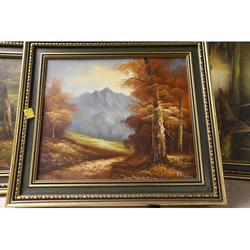 196 - Set of 3 framed paintings