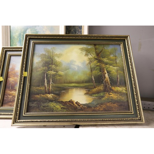 196 - Set of 3 framed paintings