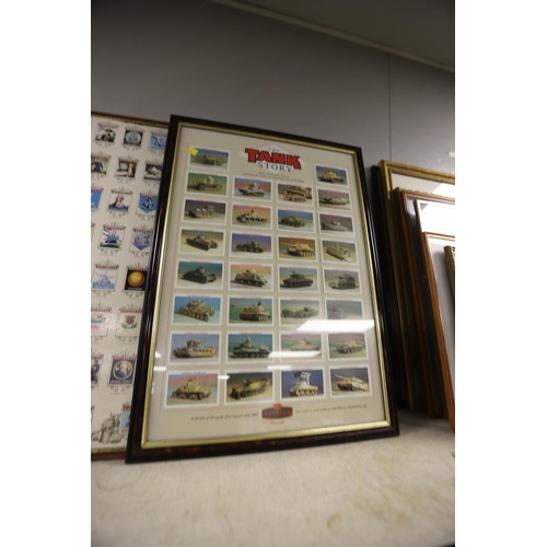 203 - Qty of various framed collectors cards