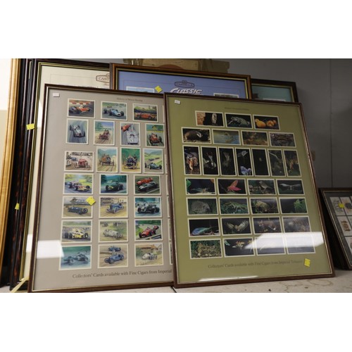 207 - Qty of various framed collectors cards