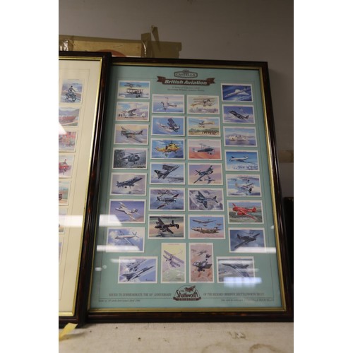 207 - Qty of various framed collectors cards