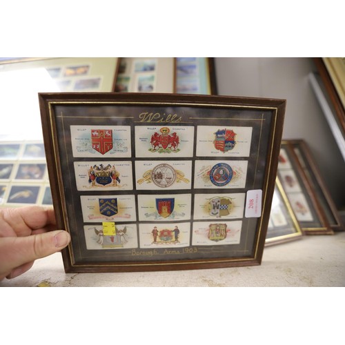 208 - Qty of various Will's cigarettes cards (framed)