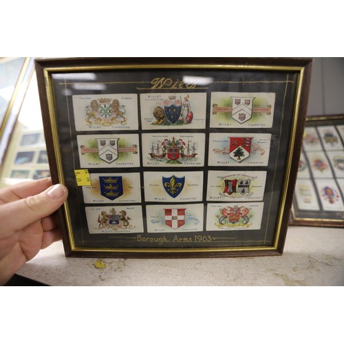 208 - Qty of various Will's cigarettes cards (framed)