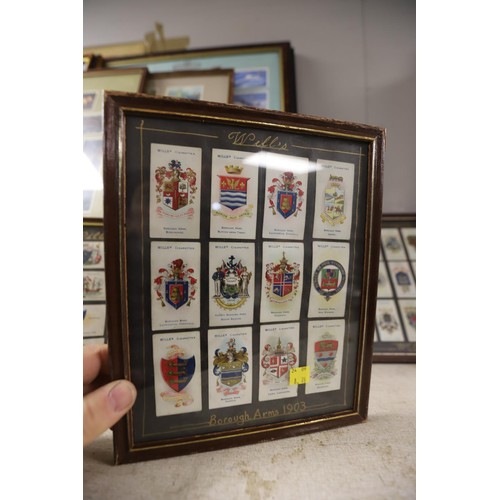 208 - Qty of various Will's cigarettes cards (framed)