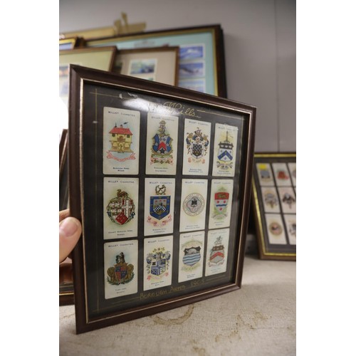 208 - Qty of various Will's cigarettes cards (framed)