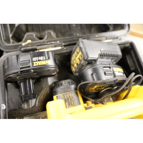 224 - Battery DeWalt circular saw  & 2 batteries - to be rewired by a qualified electrician