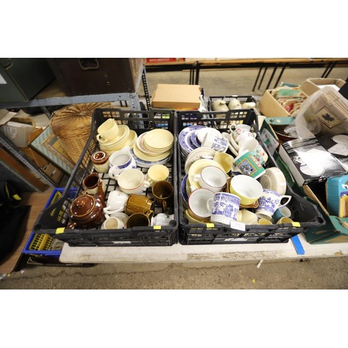 332 - 2 boxes of crockery