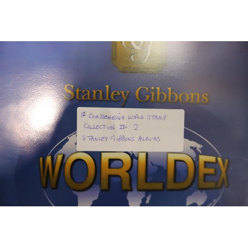 419 - Comprehensive world stamps collection in 2 Stanley Gibbons albums