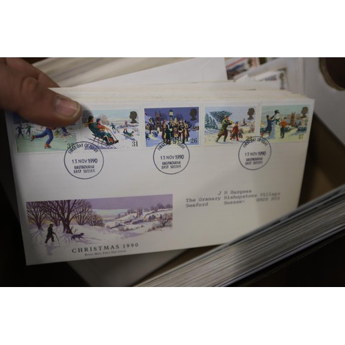 421 - Shoe box full of first day covers