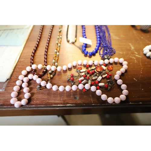 504 - Jewellery- beaded necklaces etc