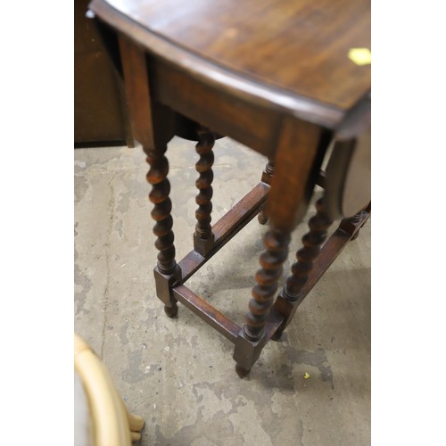 590 - Small barley twist drop leaf table