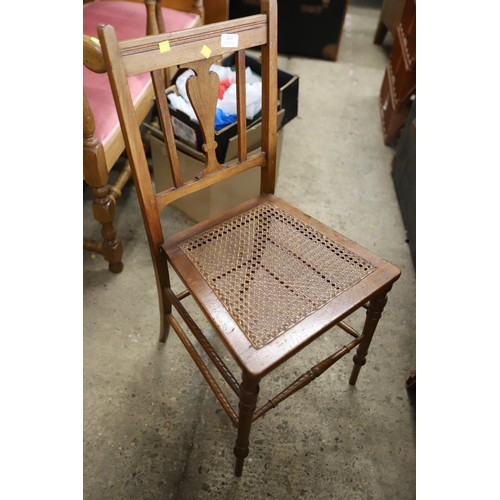 609 - Bergere chair & stool